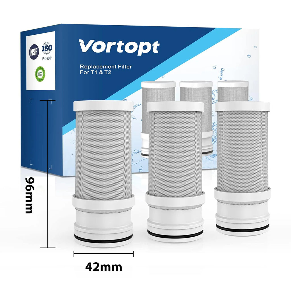 3x filtre à eau pour robinet, pièces de rechange pour T1 / T2, réduit le goût et l'odeur de chlore