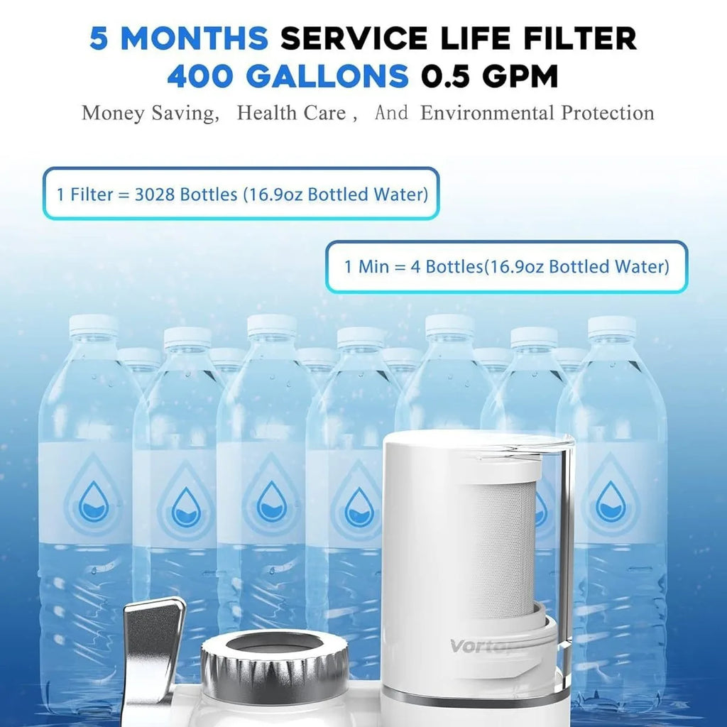 3x filtre à eau pour robinet, pièces de rechange pour T1 / T2, réduit le goût et l'odeur de chlore