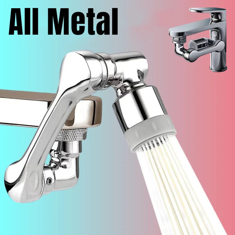 Métal 1080 °   Tête de pulvérisation de robinet à Rotation universelle, adaptateur 22/24mm, prolongateur de robinet de lavabo, aérateur, buse de barboteur, robinet de cuisine