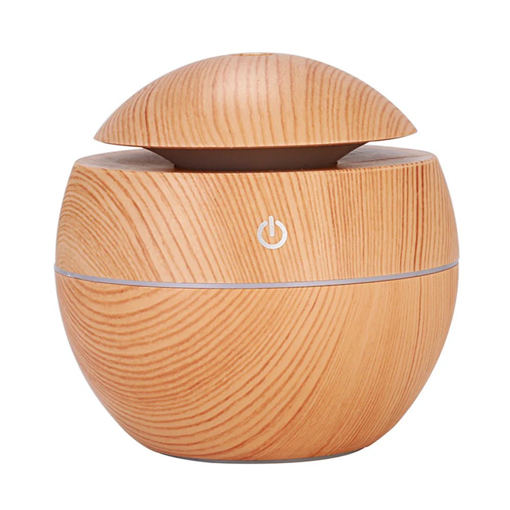 Humidificateur d'air électrique, diffuseur d'arômes, humidificateur d'air ultrasonique en bois, diffuseur d'huiles essentielles, brumisateur frais pour chambre à coucher - Maison & Déco
